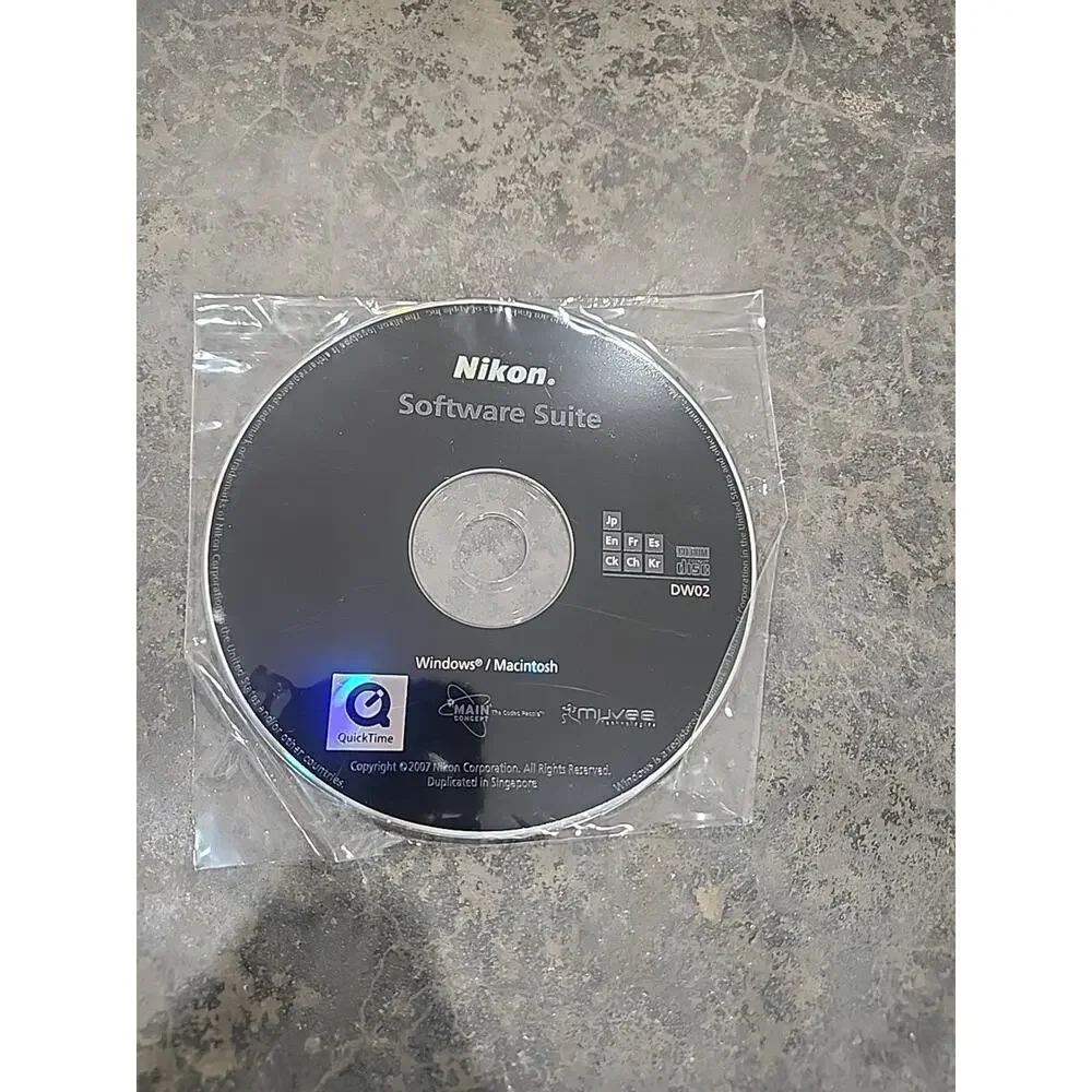 Nikon Coolpix Camera Set Up Software Suite CD DW 02 Windows Mac 2007 New